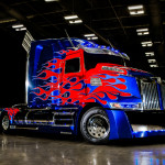 Optimus Prime Truck from Transformers 4 Age of Extinction to attend TFcon Charlotte