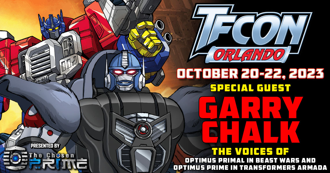 Transformers voice actor Garry Chalk to attend TFcon Orlando 2023