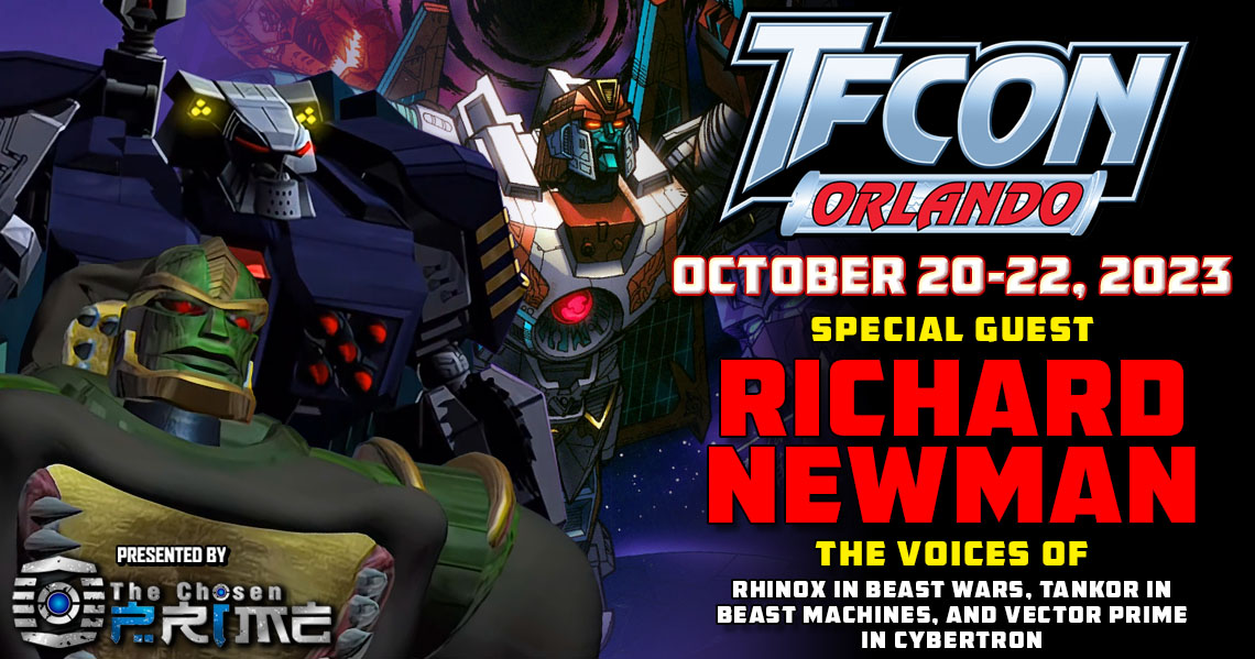 Transformers voice actor Richard Newman to attend TFcon Orlando 2023