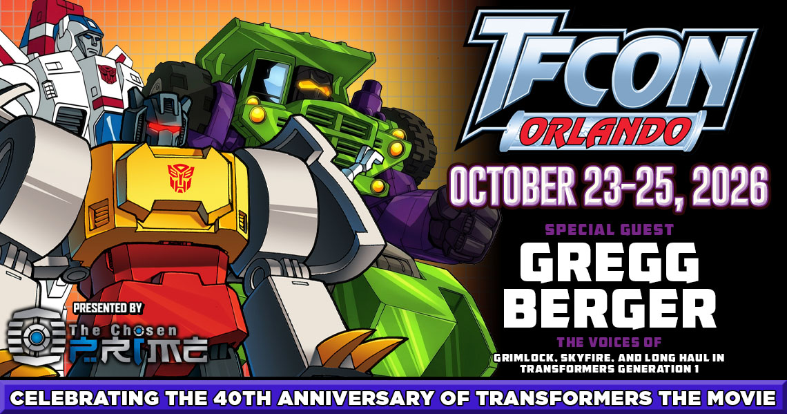 Transformers voice actor Gregg Berger to attend TFcon Orlando 2026