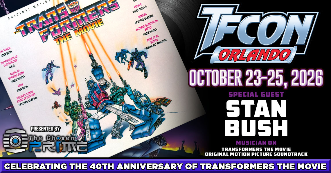 Transformers The Movie musician Stan Bush to attend TFcon Orlando 2026