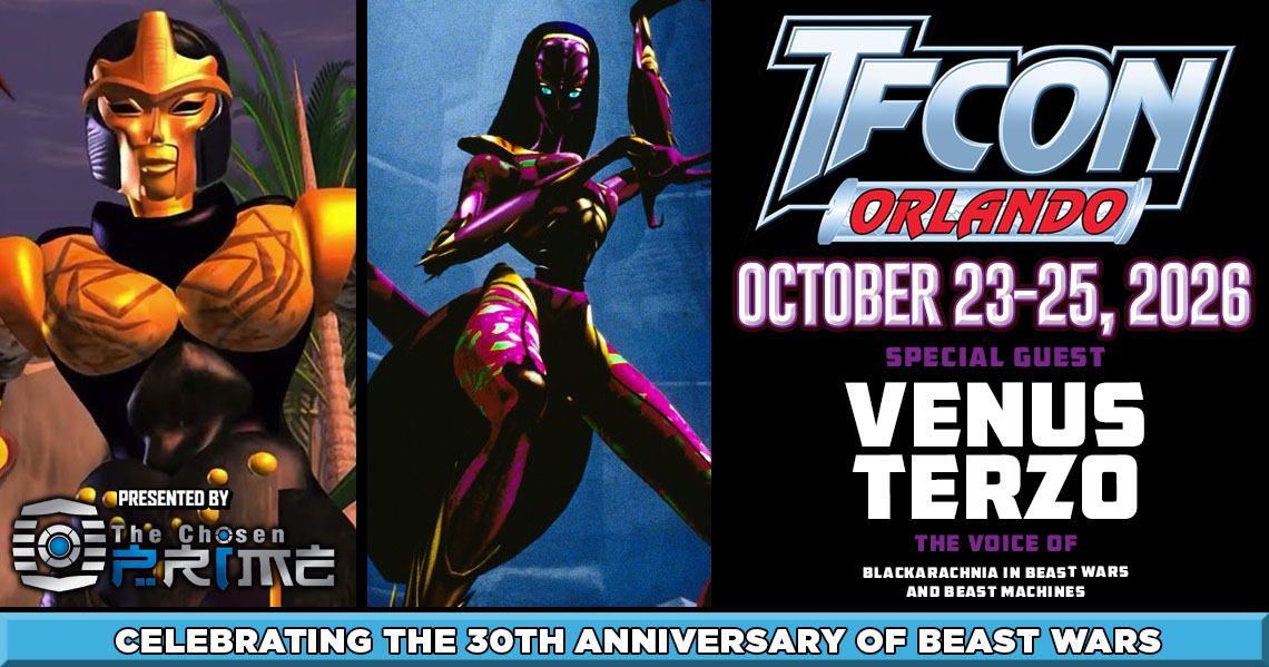 Transformers voice actor Venus Terzo to attend TFcon Orlando 2026