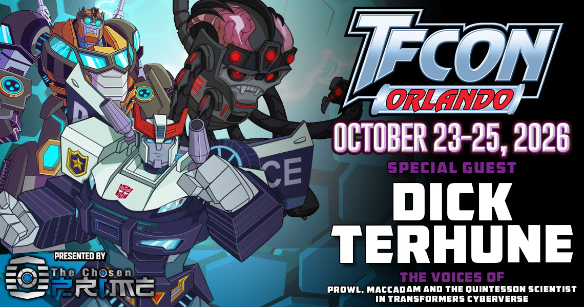 Transformers voice actor Dick Terhune to attend TFcon Orlando 2026