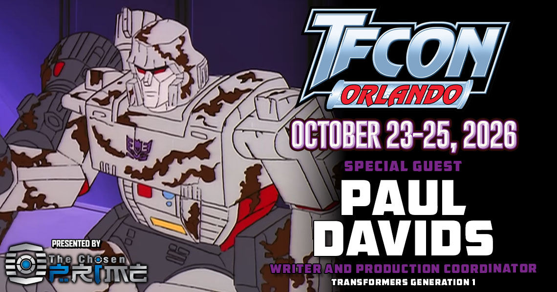 Transformers writer Paul Davids to attend TFcon Orlando 2026